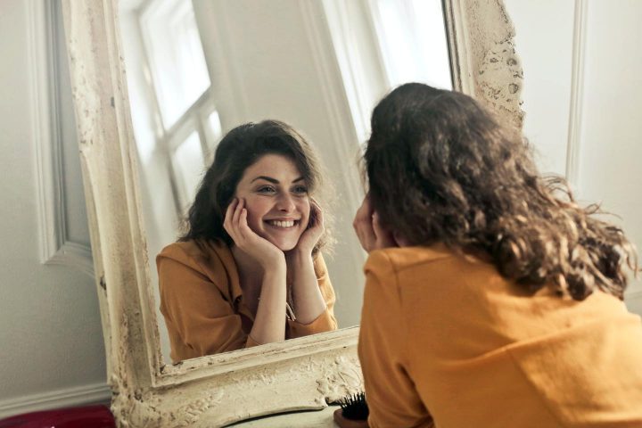 A woman with a positive attitude