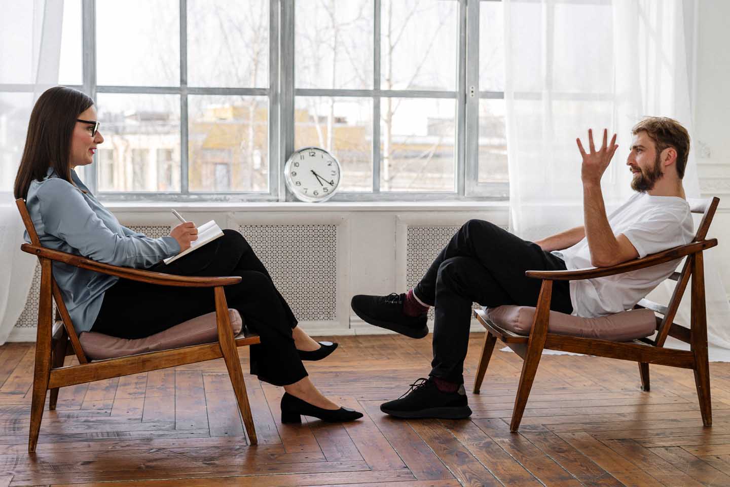Een sessie psycotherapie