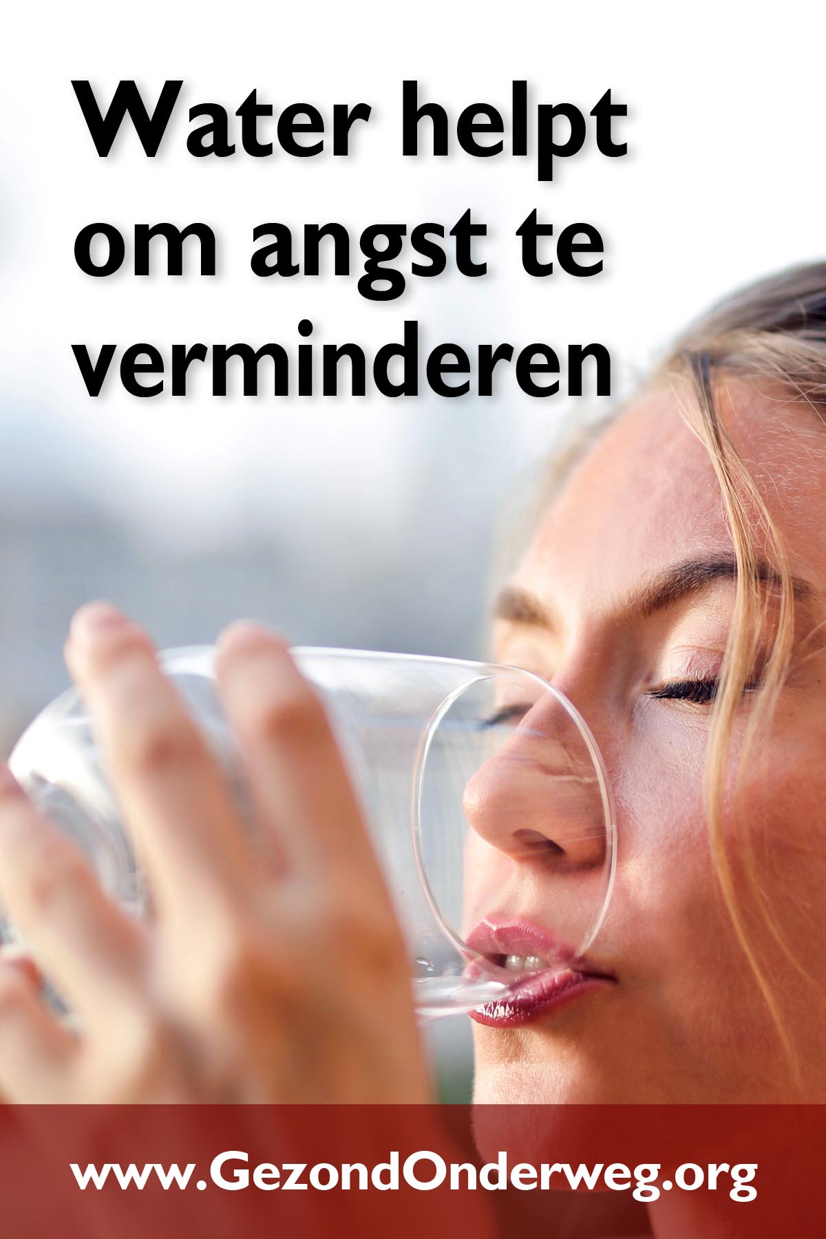 Water helpt om angst te verminderen