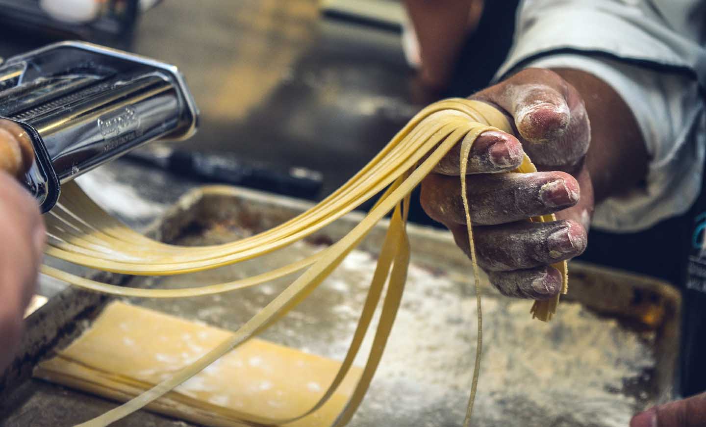 Handgemaakte Italiaanse pasta