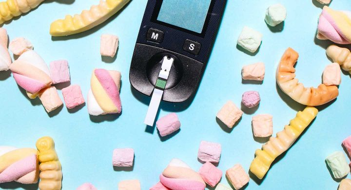 Diabetes test met snoep